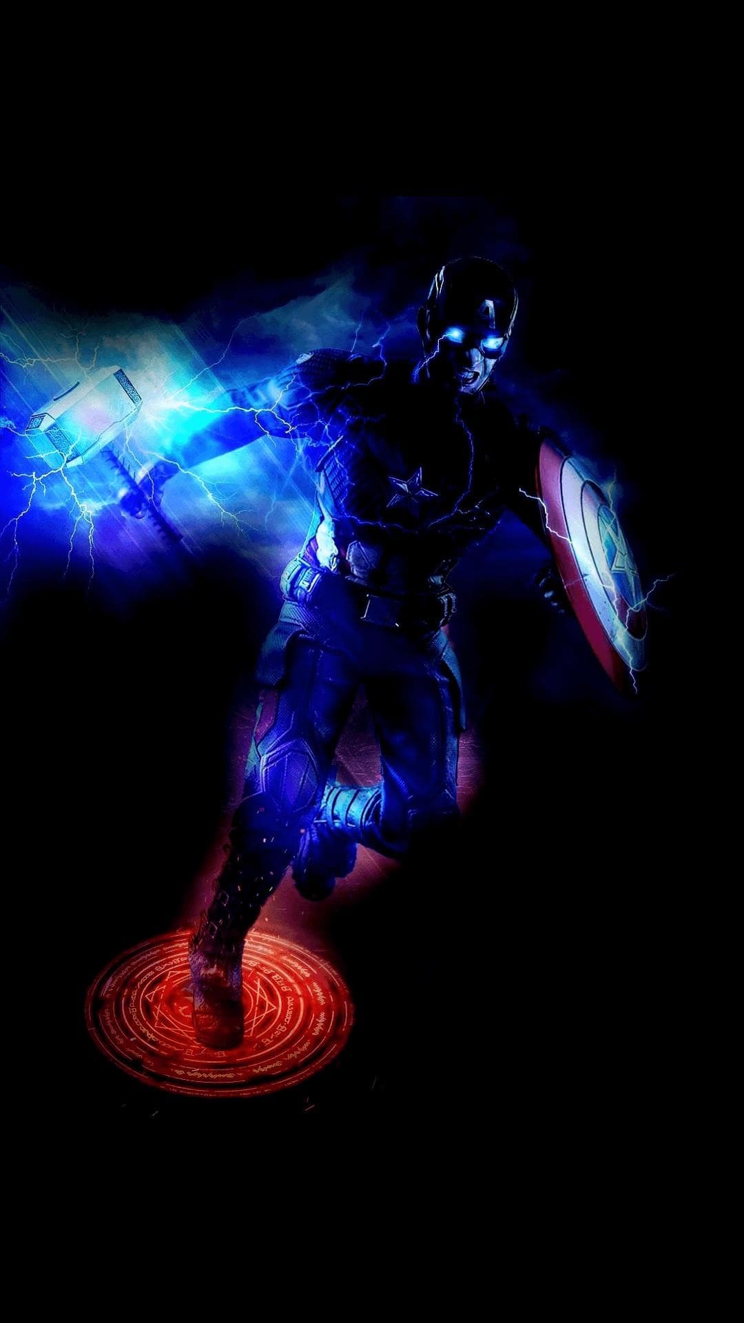 Captain America with Mjolnir