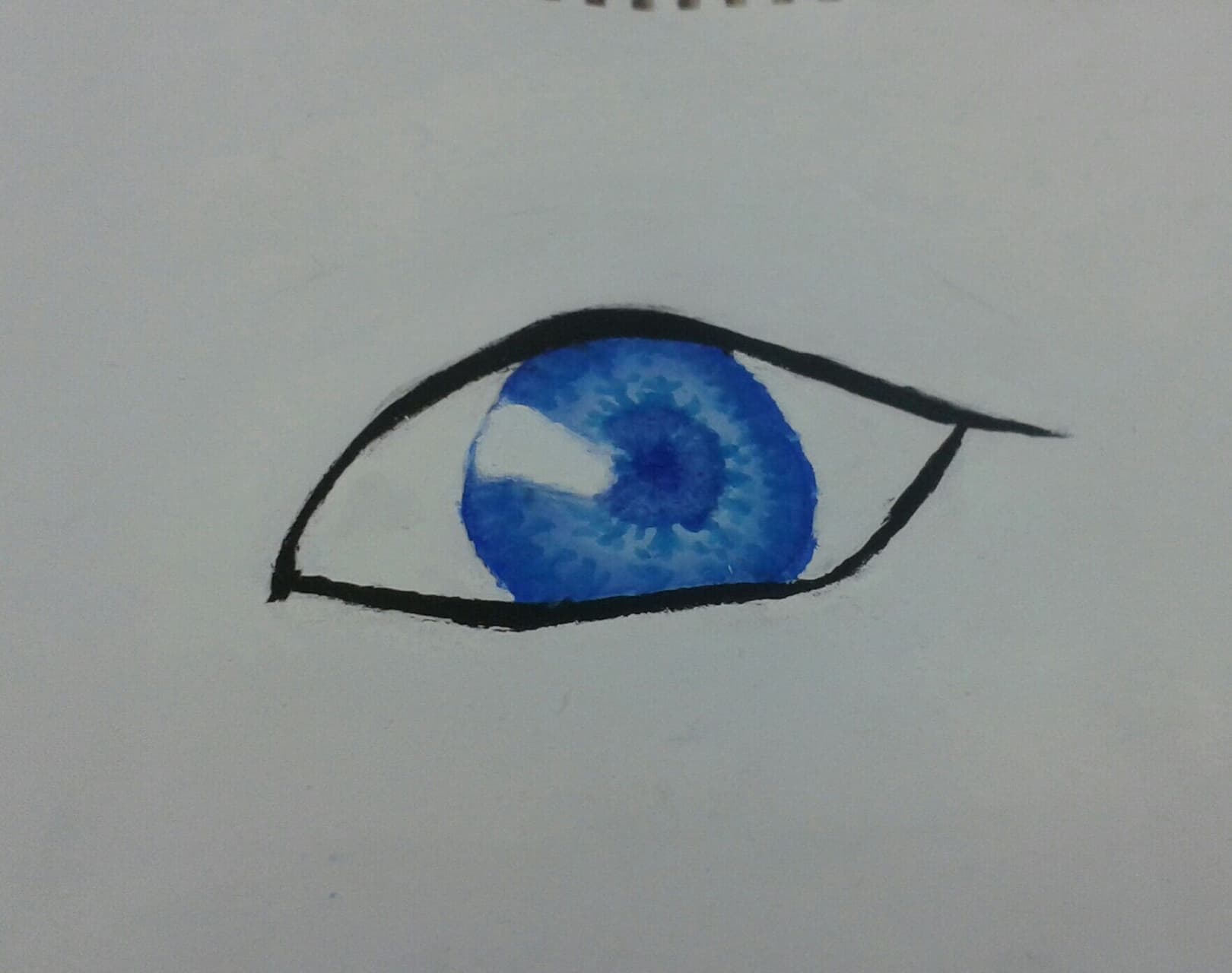 watercolor  painting of frost