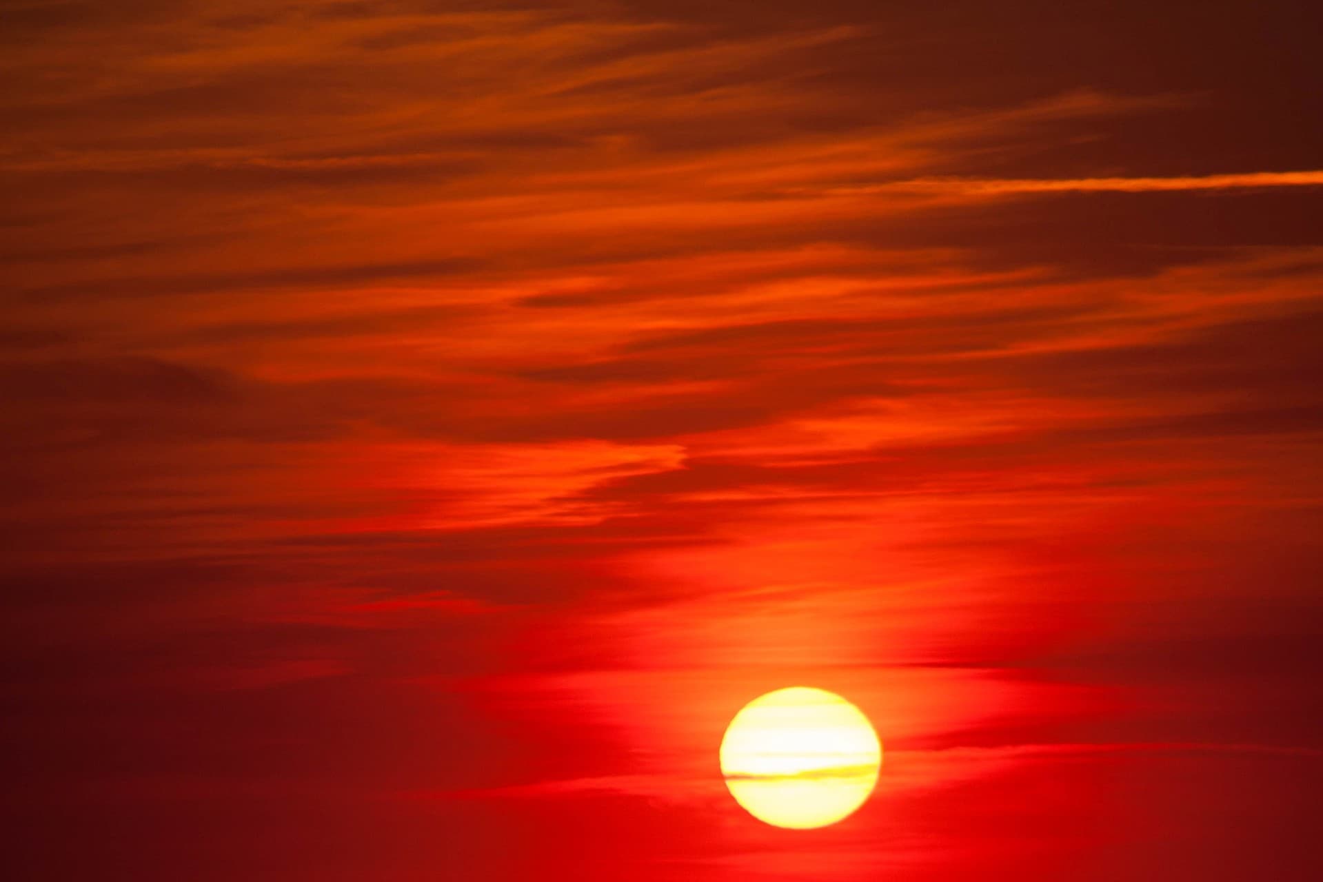 it was sunset
