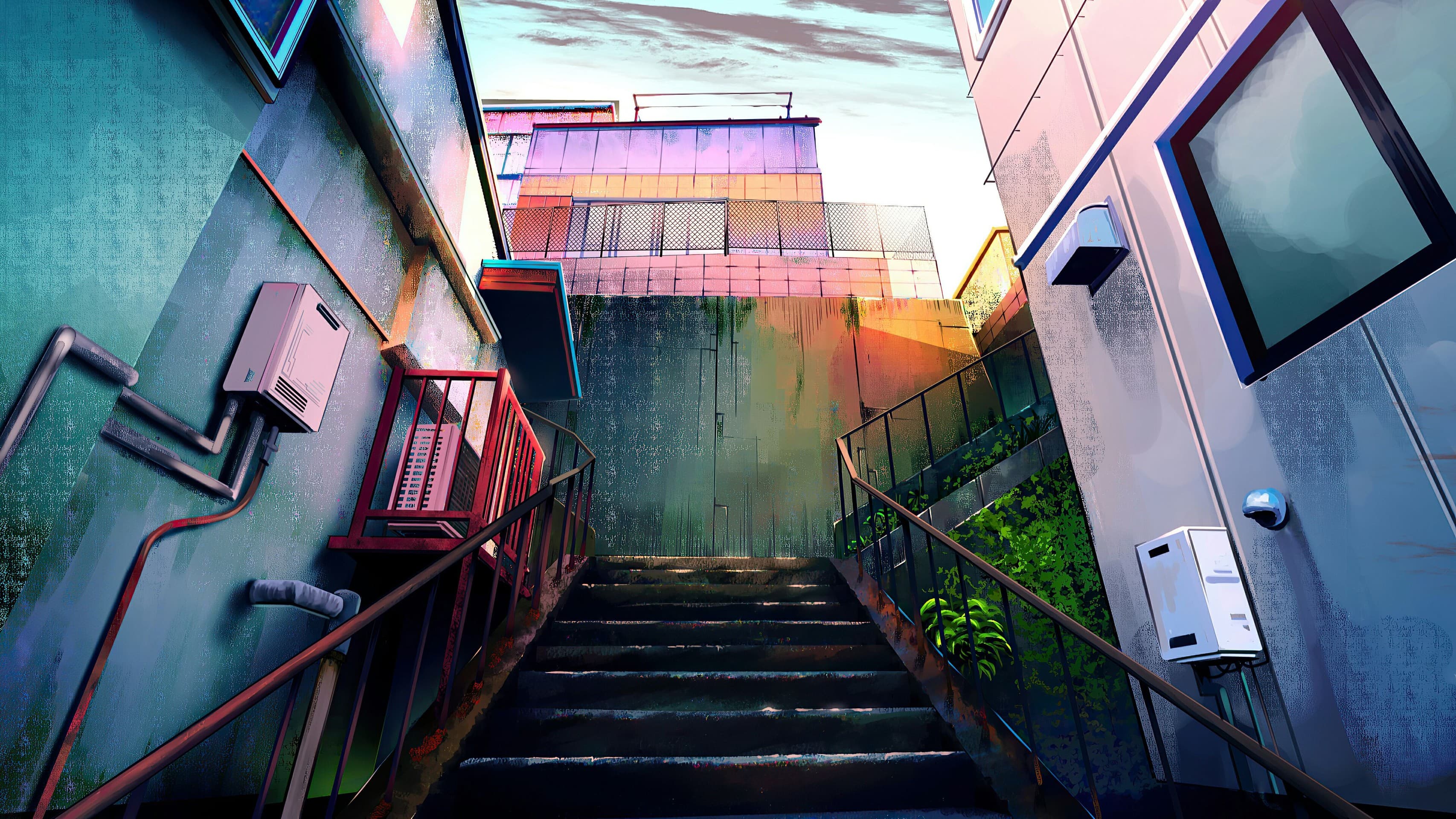 Anime Stairs To Home
