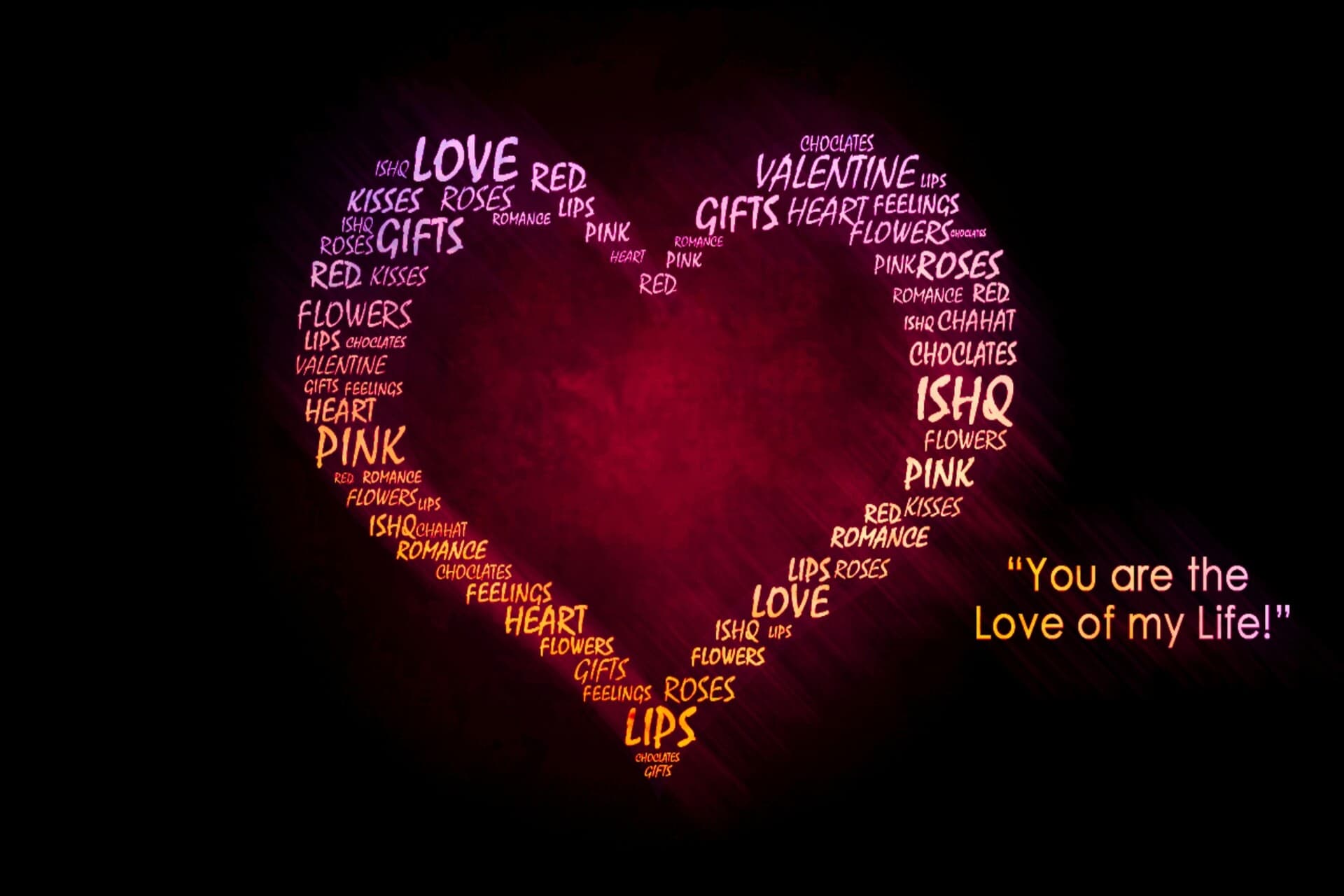 "You are the Love of my Life !!!"