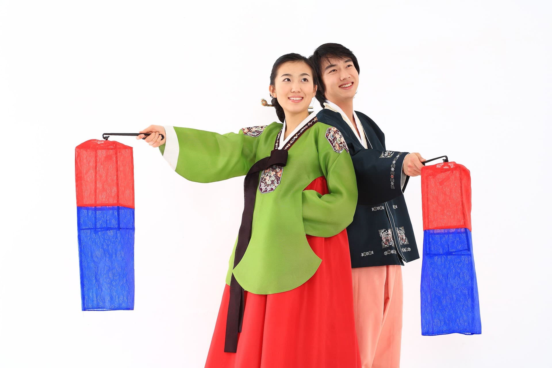 Couple in Korean Dress I