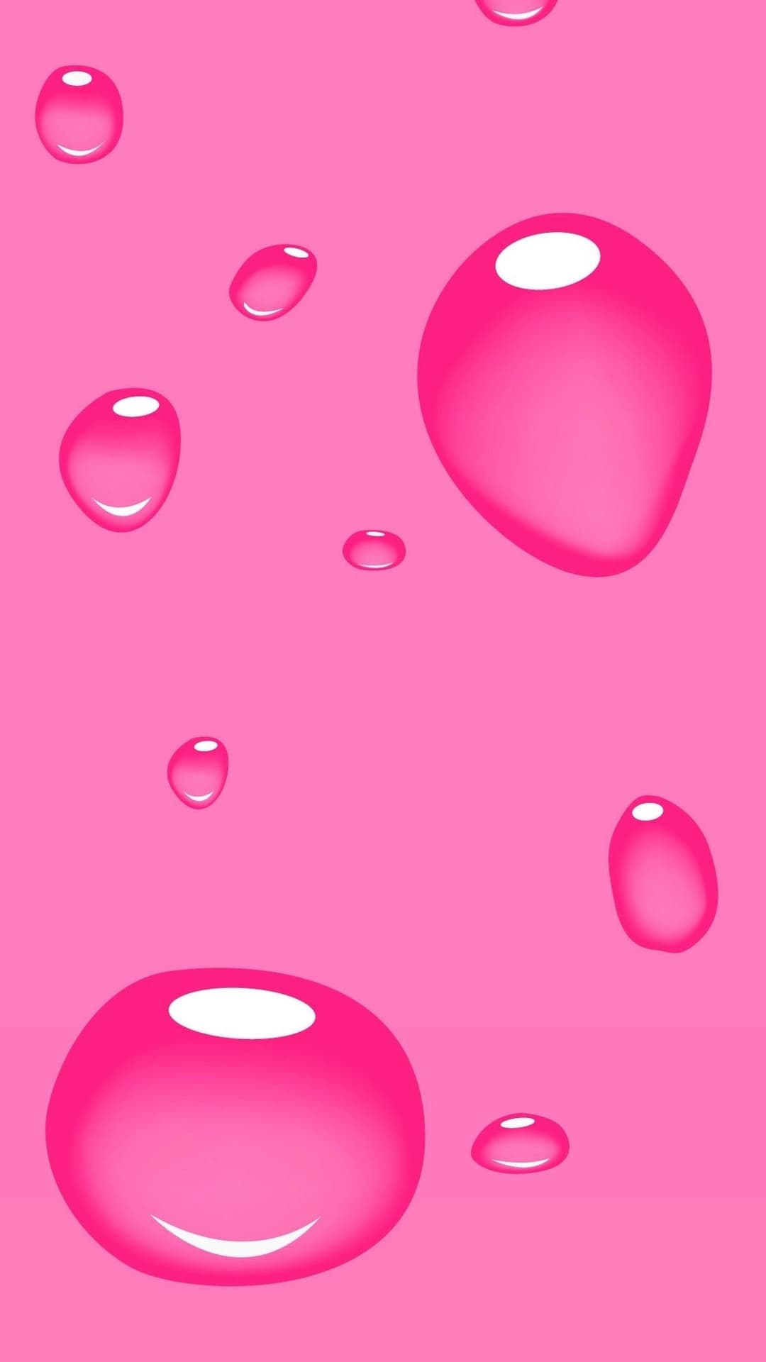 Pink Drops Abstract
