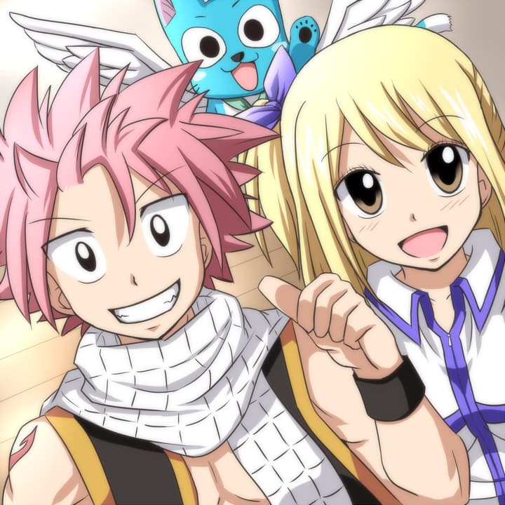 natsu lucy and happy